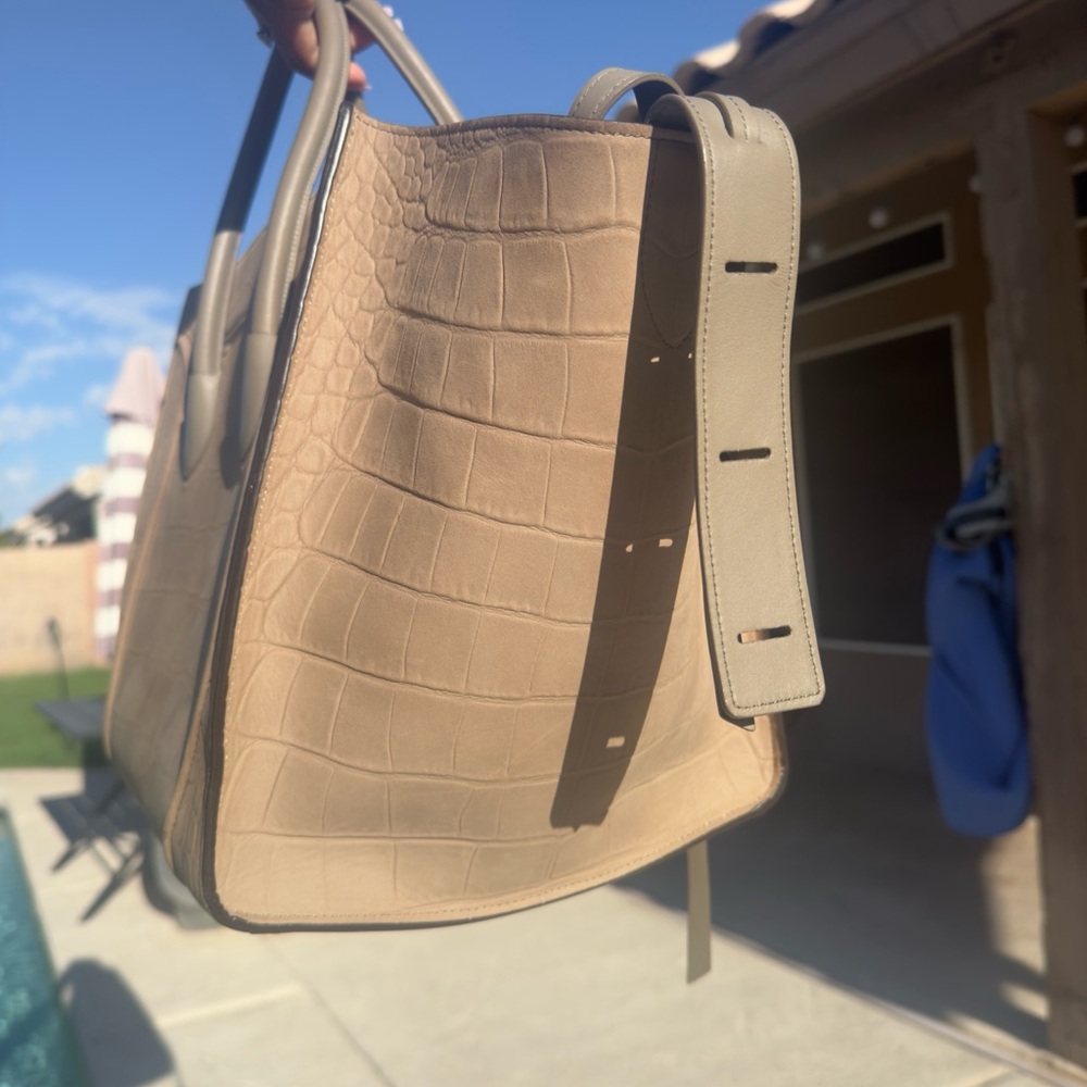 SOLD-Beautiful Celine Python Tote - Picture 7 of 8